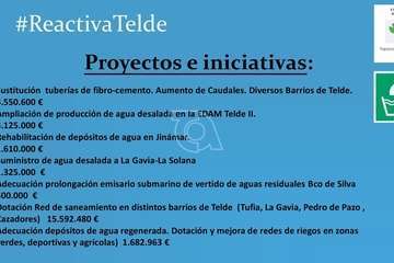 Telde diseña 125 iniciativas para optar a 172 millones de los Fondos Europeos de Recuperación/TA y Acfi Press.
